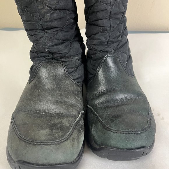 UGG Snowpeak Womens Winter Snow Boots US 7 Sherpa Lined Quilted Imsulated Black - Picture 7 of 10